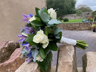beautiful blue bouquet