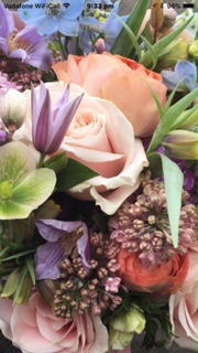 Beautiful Bridal Bouquet of stunning pinks and purples